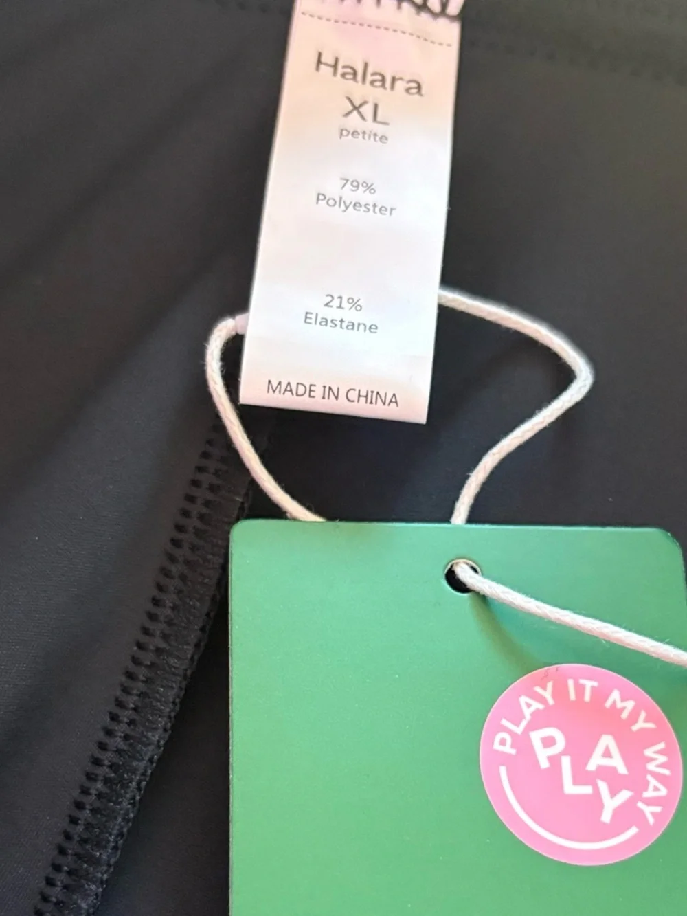 NWT Halara Wide Leg Pull On Pants Black Button Detail High Rise XL Petite - Picture 5 of 5